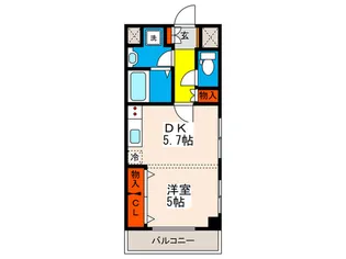 Palazzo Hashimoto Quinto【4階】の間取り