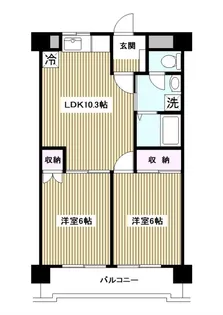 ロイヤルコーポ高島平【3階】の間取り
