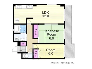 セントポーリア夕凪【5階】の間取り