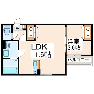 GRAND CRU CLASSE小楠【2階】の間取り
