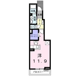 レーヴ今川B【1階】の間取り