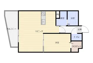 ギャラン熊本駅前【2階】の間取り
