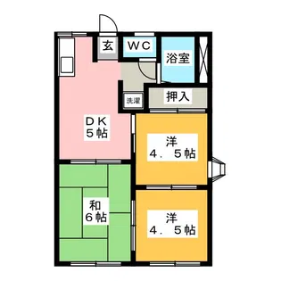 フォーブル乗越【2階】の間取り