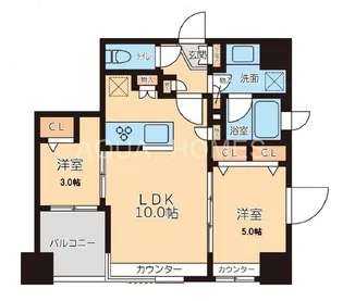 グランカーサ文京千石【4階】の間取り