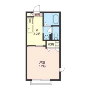 クラヴィエ反町【1階】の間取り