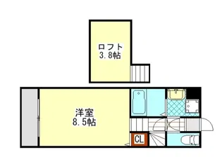 セレーナ飯塚【2階】の間取り