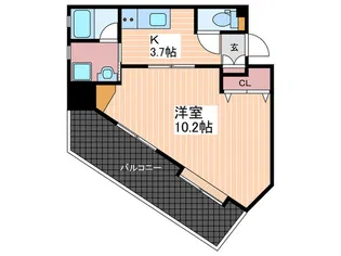 ベルコートII岡本【5階】の間取り