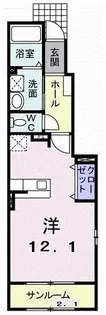 グレイス ワン【1階】の間取り