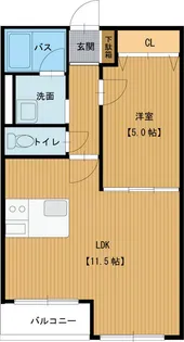 エーデル・ブラウ【1階】の間取り