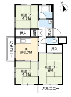 UR高根台【2階】の間取り