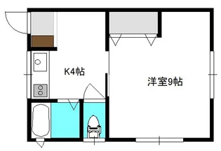 新潟県新潟市中央区出来島1【アパート】の間取り