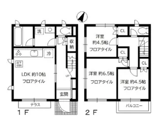 東京都大田区山王4【一戸建】の間取り