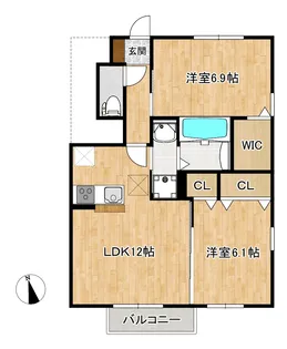 コンフォールSTII【1階】の間取り