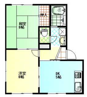 コーワ・ハイツ【2階】の間取り
