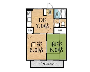 サマックスビュー長島【1階】の間取り