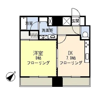 ネオマイム鶴見中央センターコート【4階】の間取り