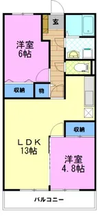 ヴァルトベルク 2【2階】の間取り