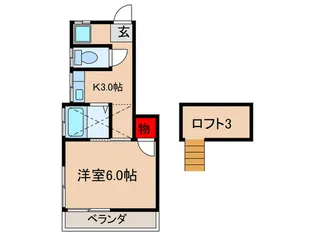 コ-ポ蜂谷【3階】の間取り