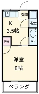 興栄ハイツ【2階】の間取り