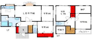 大阪府岸和田市箕土路町2【一戸建】の間取り