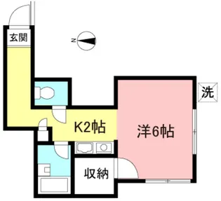 ヒルズアゼリアウエストII【1階】の間取り