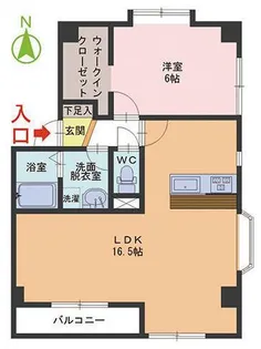メゾン・ド・クレアシオン【1階】の間取り