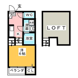 フォルトゥーナ中村【2階】の間取り