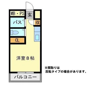 メゾンエル御幸【2階】の間取り