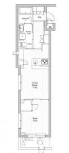 レジデンス東中野ガーデン【1階】の間取り