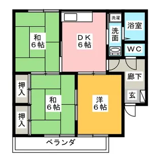 第2メゾン岡田【1階】の間取り
