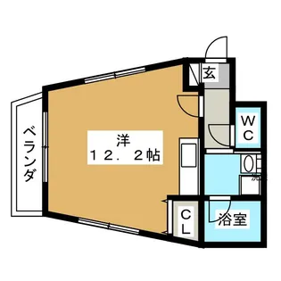 POTTERIE【4階】の間取り