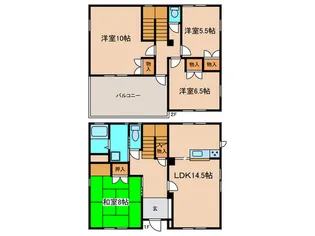 愛知県名古屋市名東区貴船1【一戸建】の間取り
