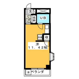 ヴィラ優【7階】の間取り