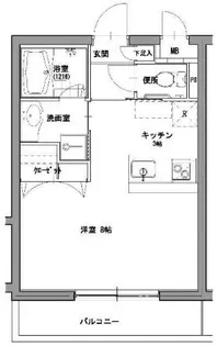AKII八芳【4階】の間取り