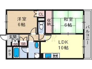マジョール松崎町【5階】の間取り