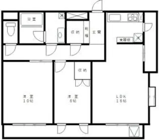 アーバングレイス【2階】の間取り