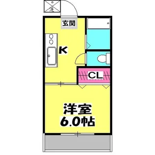1Kの間取り画像