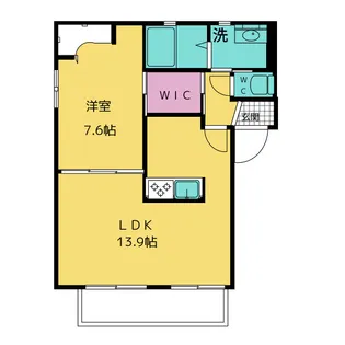 ハイツ東小路【2階】の間取り