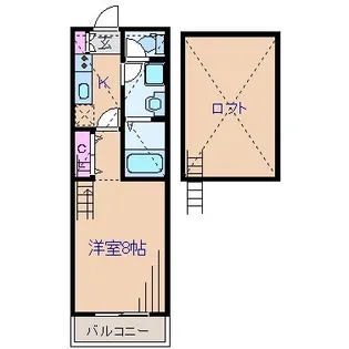 神奈川県横浜市港北区菊名5【アパート】の間取り