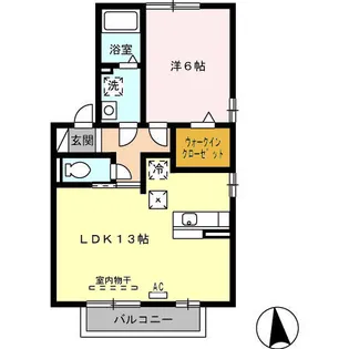 福岡県久留米市東合川7【アパート】の間取り