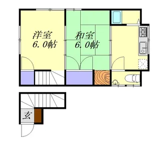 伏原・高橋アパート【2階】の間取り