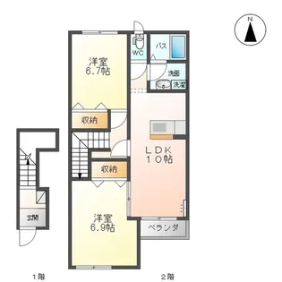 SUNNY HOUSE (サニーハウス)【2階】の間取り