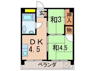 相川マンション【4階】の間取り