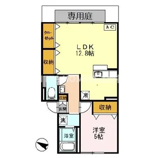 メゾンふじII【1階】の間取り