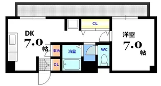 オルゴグラード広島【9階】の間取り