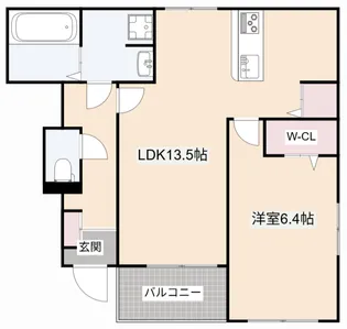 大阪府高槻市芝生町2【アパート】の間取り