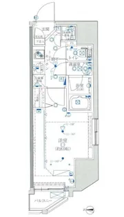 クレイシア新宿【7階】の間取り