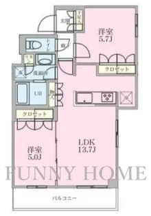 リージア三軒茶屋【4階】の間取り