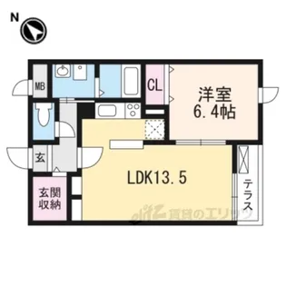 グランドヒル弐番館【2階】の間取り