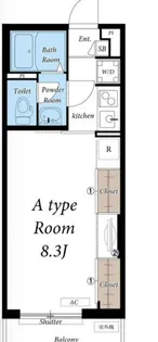 リブリ・立川幸町【1階】の間取り